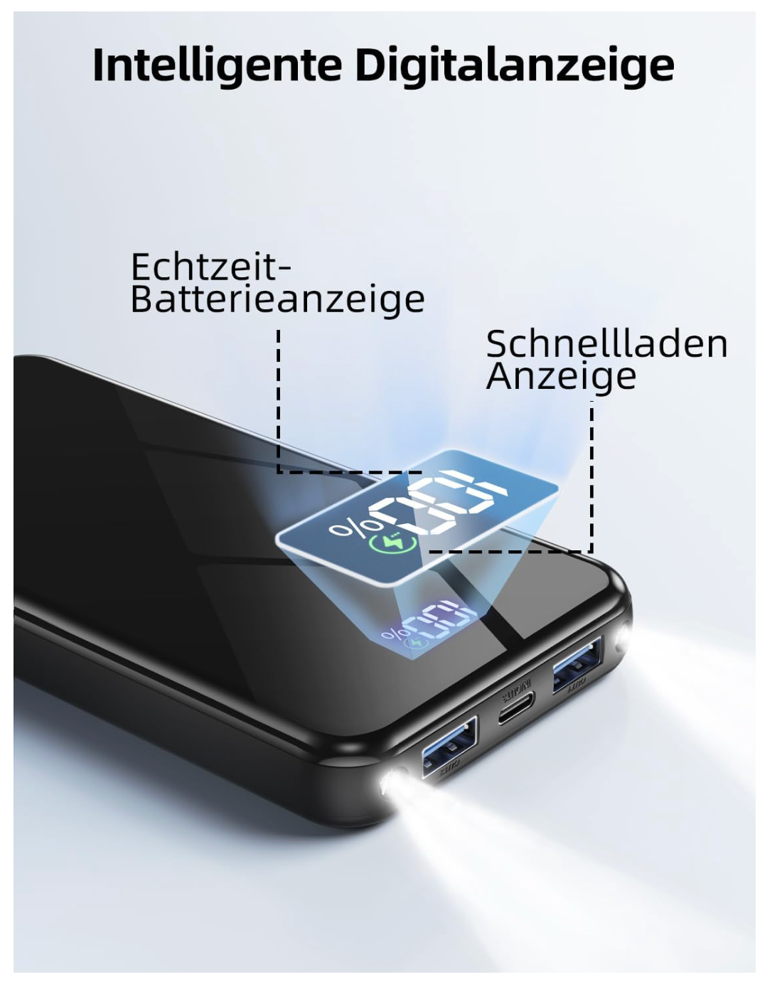Power-Batterie, extra lange Laufzeit, gesunde Wärme