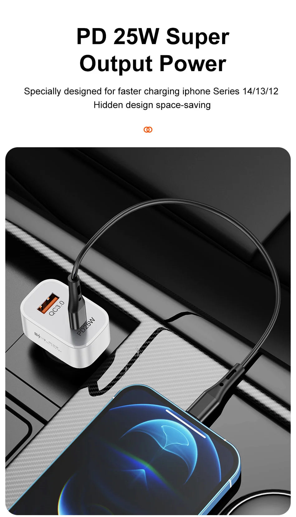 25W Schnelllade-Autoladegerät – Optimal für Ihr WE-R-WILD Sitzkissen im Auto