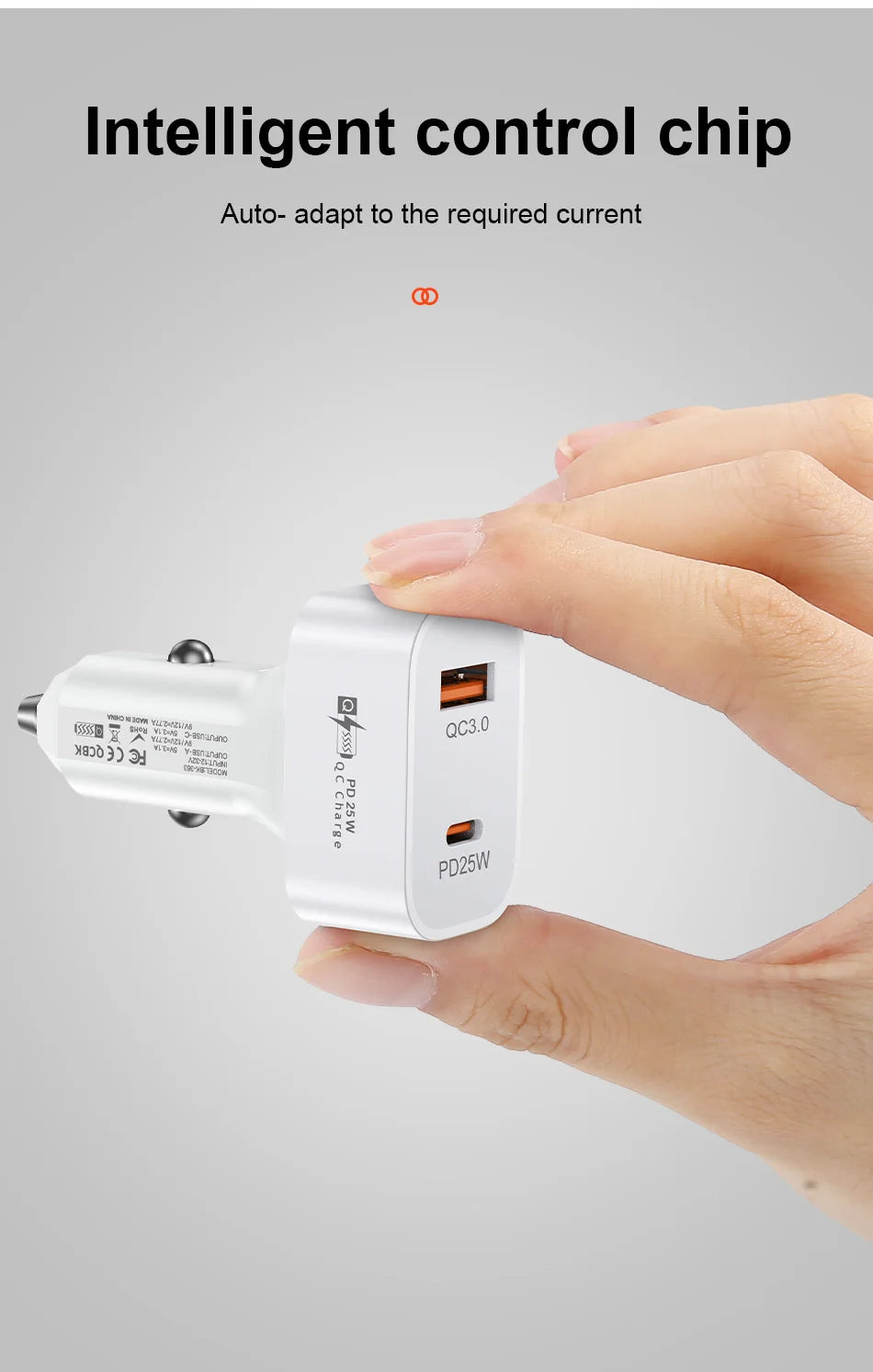 25W Schnelllade-Autoladegerät – Optimal für Ihr WE-R-WILD Sitzkissen im Auto