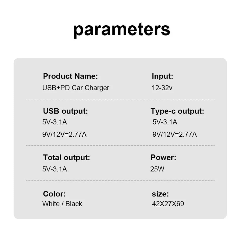 25W Schnelllade-Autoladegerät – Optimal für Ihr WE-R-WILD Sitzkissen im Auto