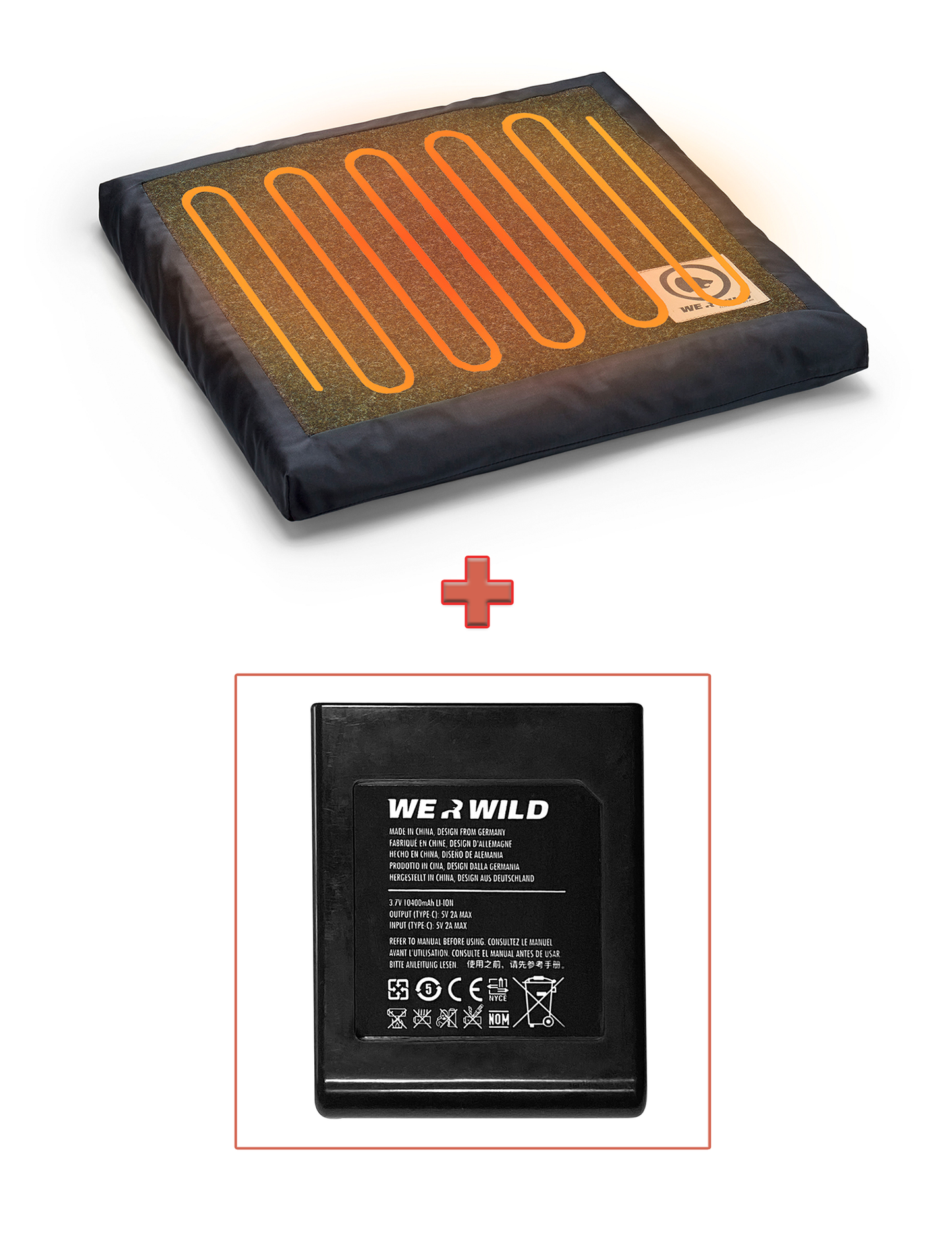 Bundle Heizkissen plus Akku