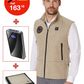 Heated hunting vest made of high-quality loden green