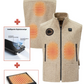 Heated hunting vest made of high-quality loden green
