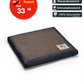 Heated cushion made of high-quality loden brown