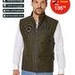 Heated hunting vest made of high-quality loden green