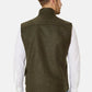 Heated hunting vest made of high-quality loden green